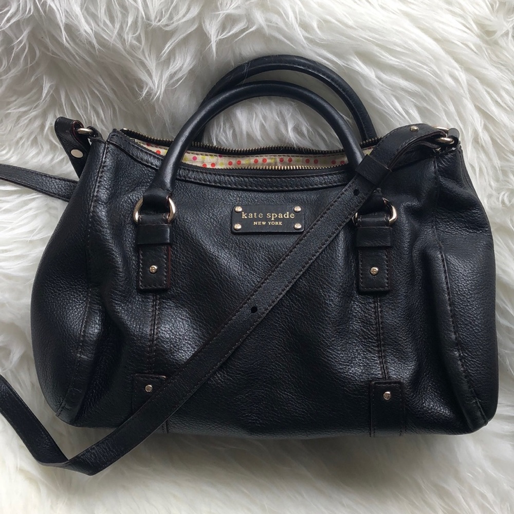 Kate Spade Black Leather Crossbody Bag